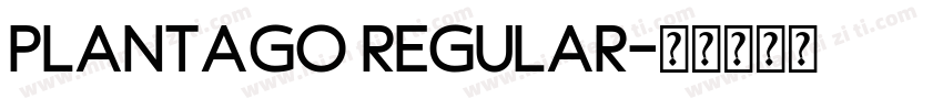 Plantago Regular字体转换